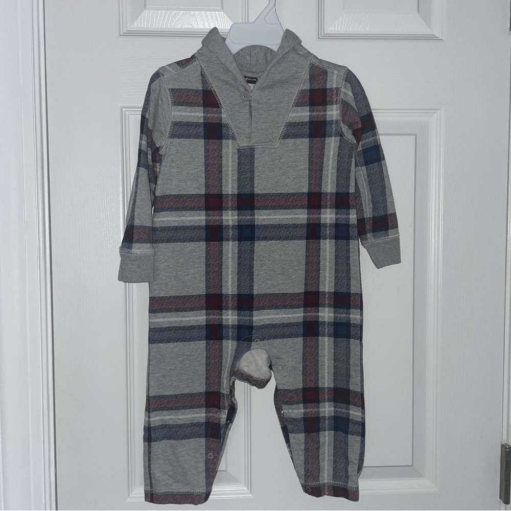 Tea Collection Plaid Print Jumpsuit
